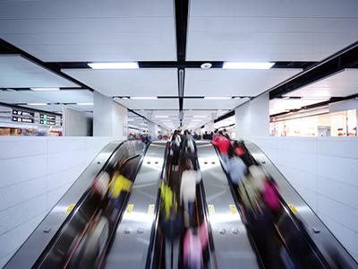 自动扶梯-地铁